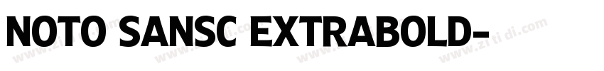 Noto sansc extrabold字体转换